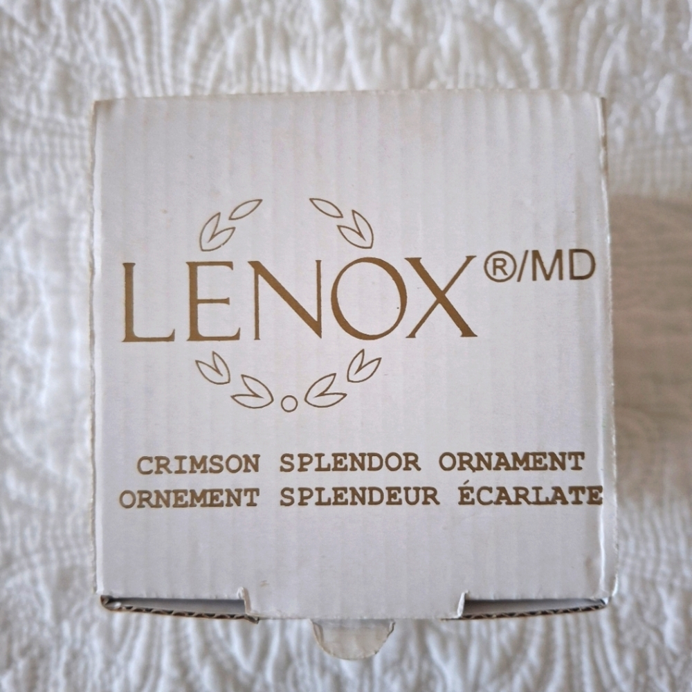 Lenox Crimson Splendor Ornament - Picture 6 of 7